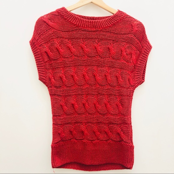 Short Sleeve Red Sweater ❤️ - Picture 1 of 6